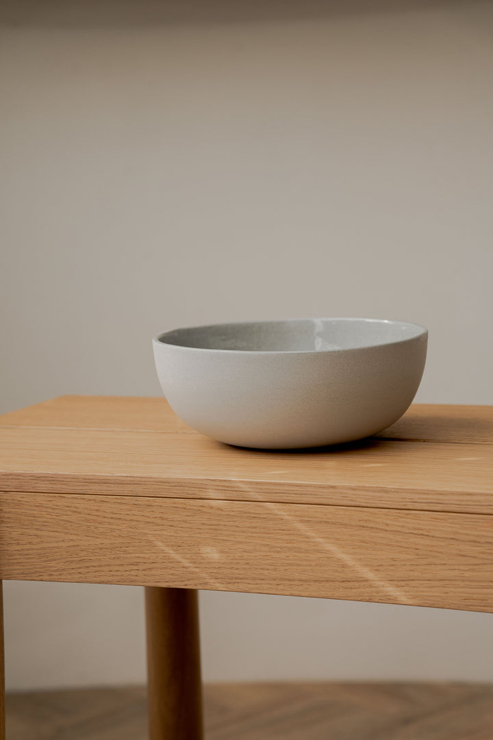 SERVING BOWL HANDMADE PORCELAIN SALAD - GRAY SKY #53424