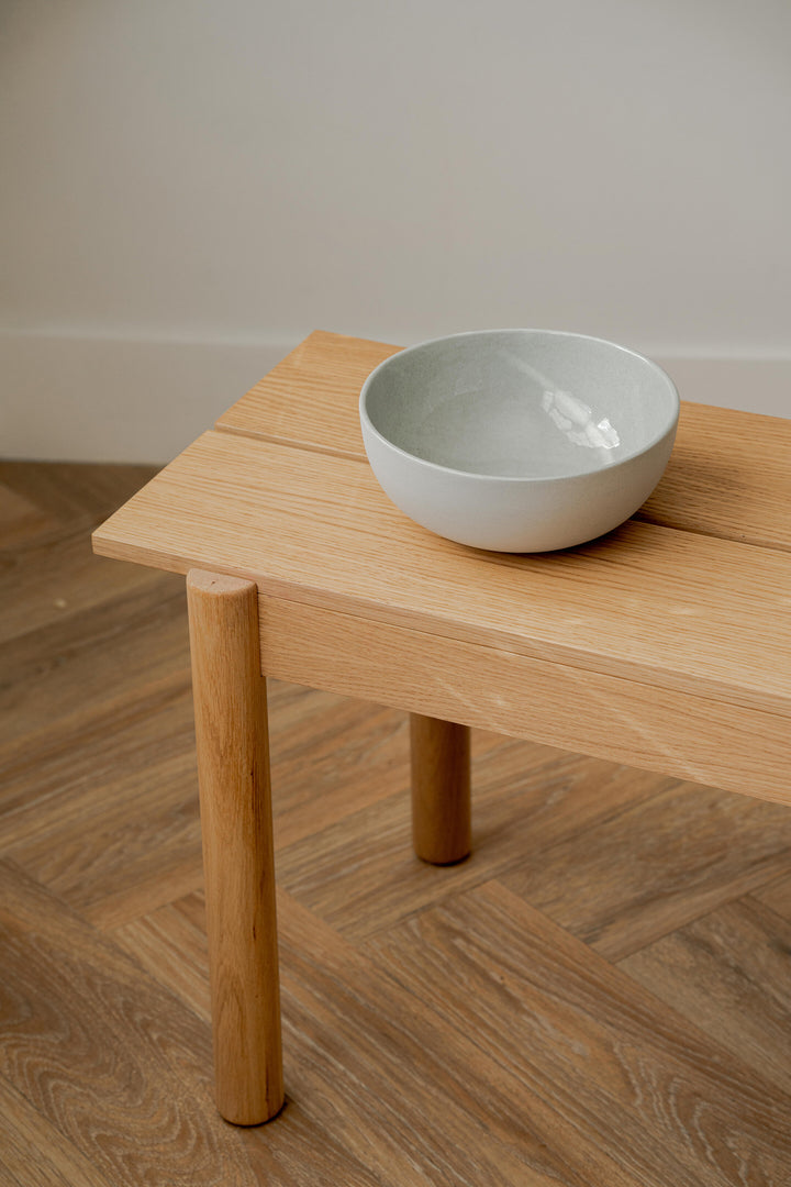 SERVING BOWL HANDMADE PORCELAIN SALAD - GRAY SKY #53424