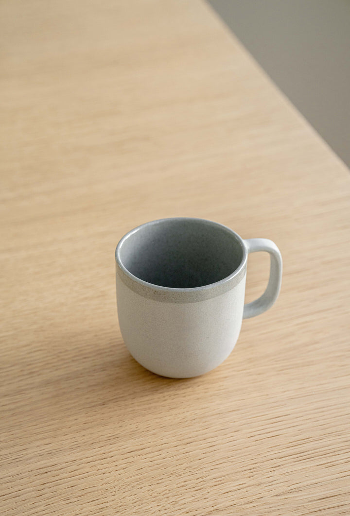 MUG COFFEE HANDMADE PORCELAIN - GRAY SKY #53428