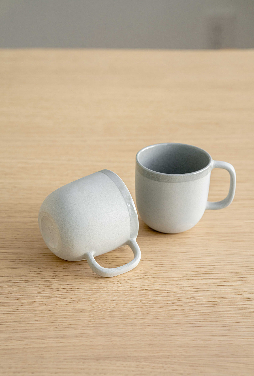 MUG COFFEE HANDMADE PORCELAIN - GRAY SKY #53428