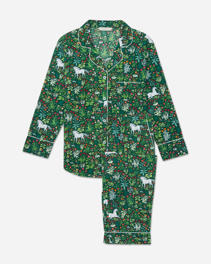 PAJAMA SET LONG JUNIPER UNICORN'S GARDEN