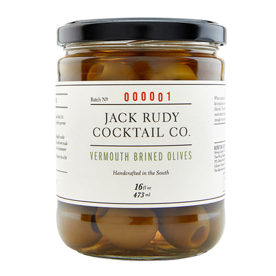 JACK RUDY VERMOUTH BRINED OLIVES