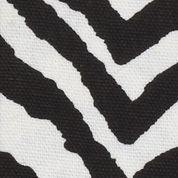 LUGGAGE RACK- BLACK FRAME WITH ZEBRA STRAPS #34899