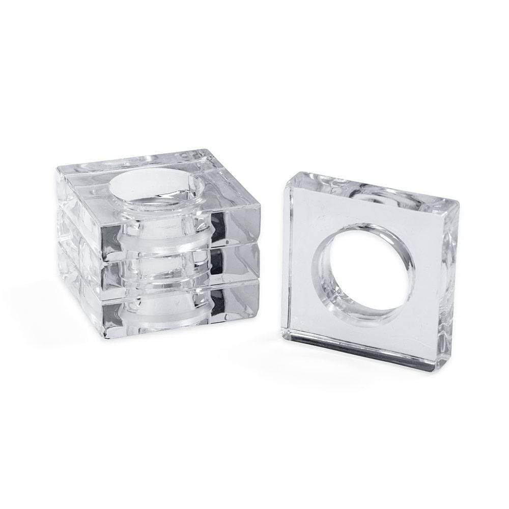 NAPKING RING CLEAR ACRYLIC SQUARE