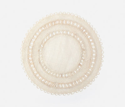 PLACEMAT  BLEACHED/ABACA