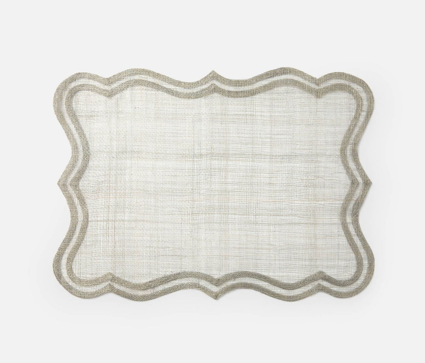 PLACEMAT WARM GRAY ABACA RECTANGLE