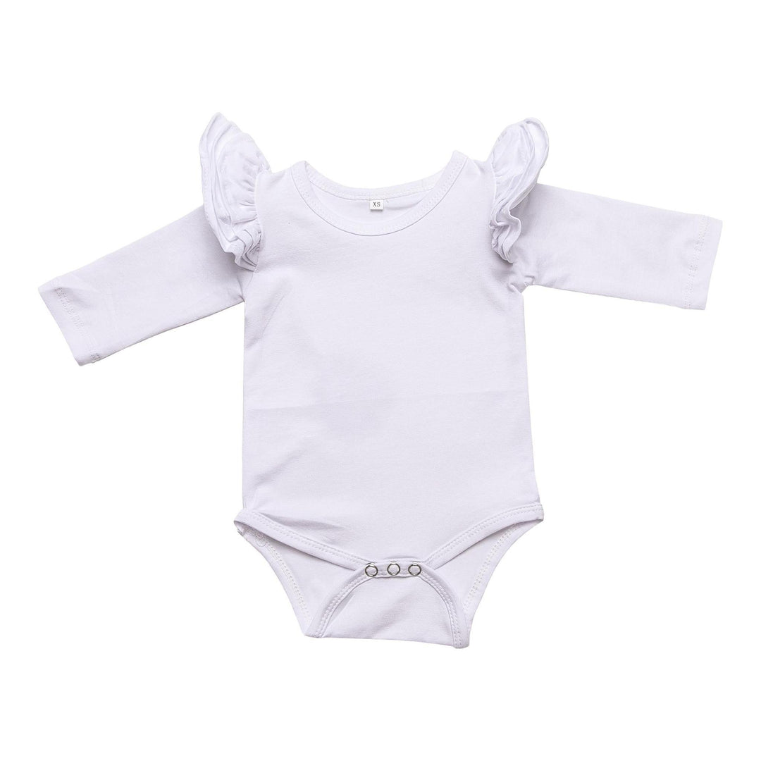 BODYSUIT FLUTTER WHITE LONG SLEEVE #49271