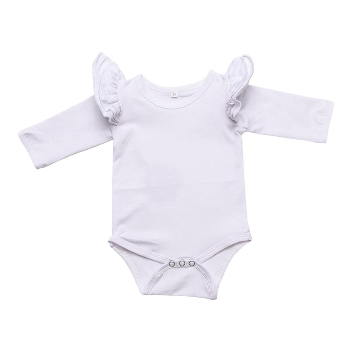 BODYSUIT FLUTTER WHITE LONG SLEEVE #49271
