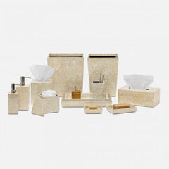 BATH COLLECTION GOLD/WHITE LACQUERED EGGSHELL