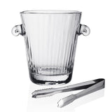 ICE BUCKET WITH TONGS CORINNE