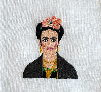 NAPKINS COCKTAIL LINEN FRIDA KAHLO