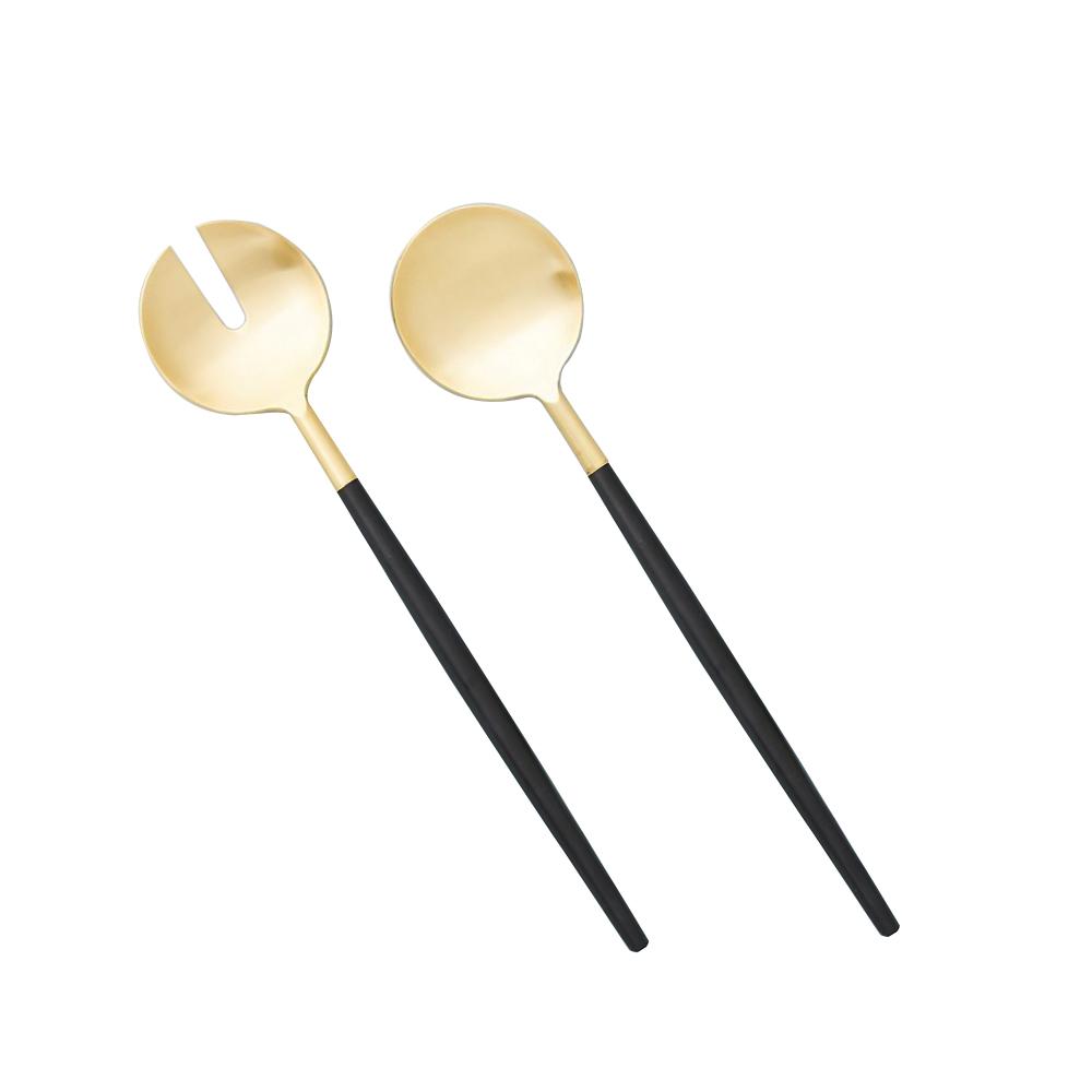 SERVING SET BLACK & GOLD #52900