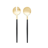 SERVING SET BLACK & GOLD