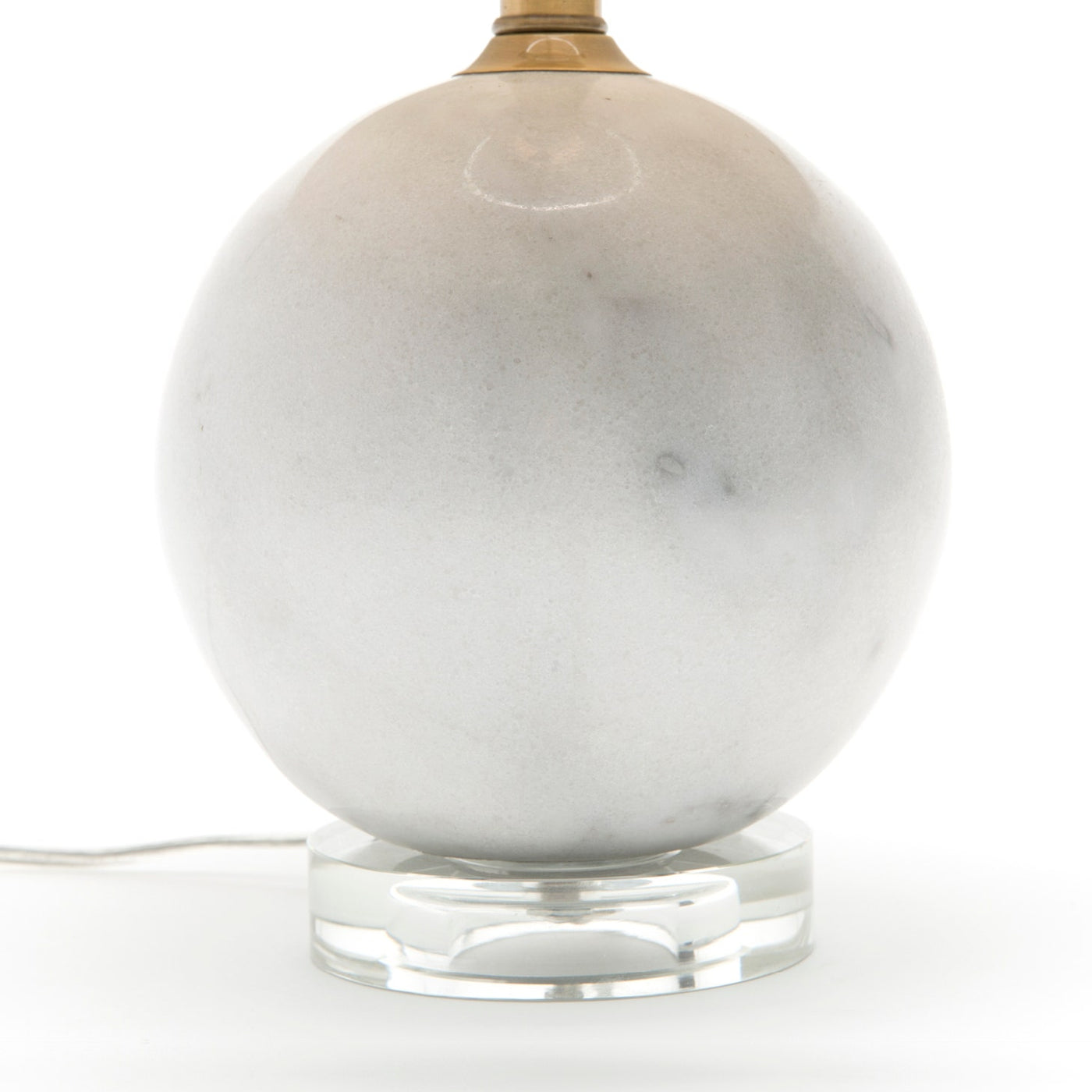 TABLE LAMP CRYSTAL WHITE MARBLE