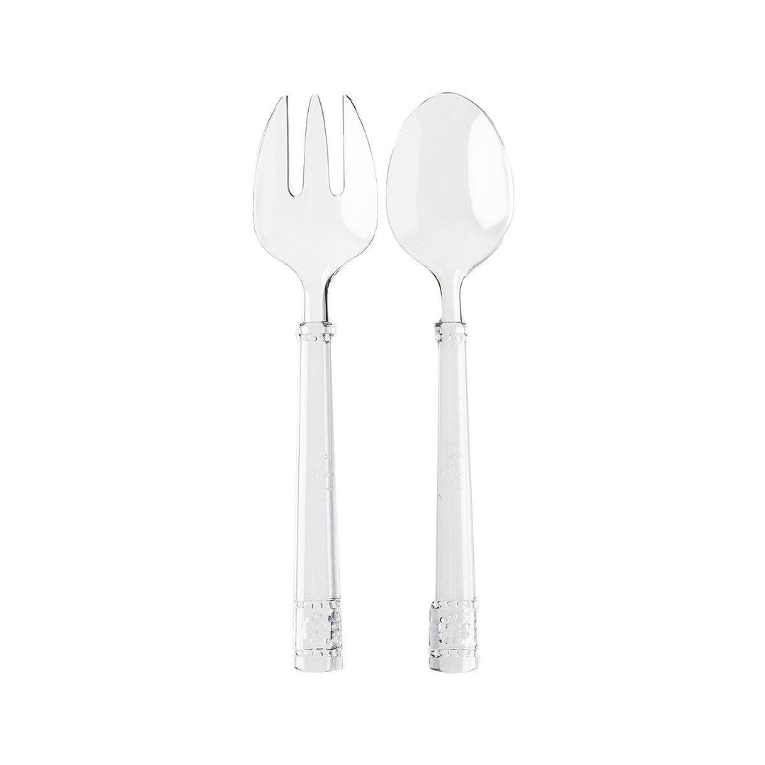 SALAD SERVERS ACRYLIC ISABELLA S/2