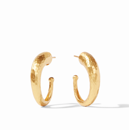 EARRING HOOPS HAMMERED #57072