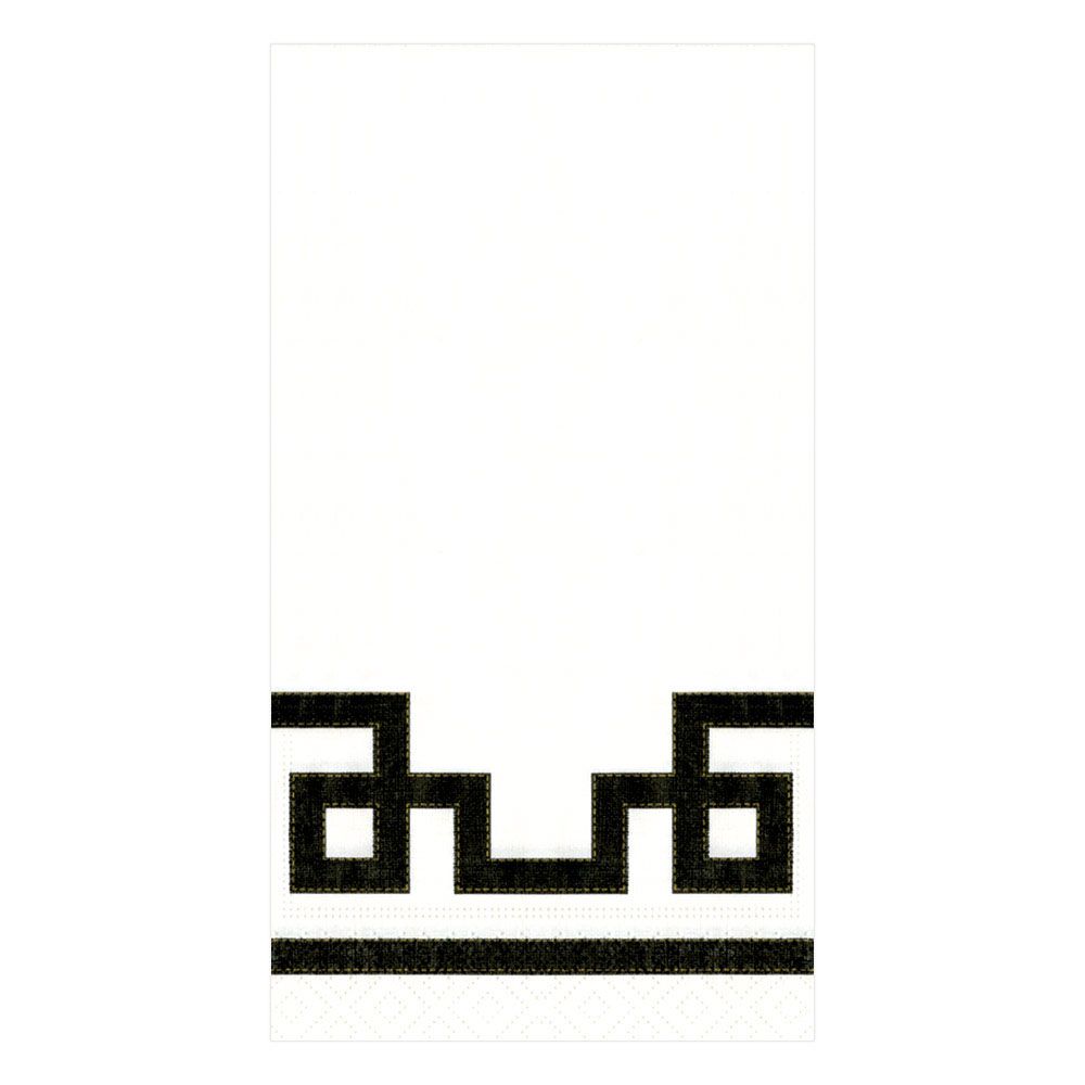 NAPKIN PAPER GUEST RIVE BLACK & WHITE