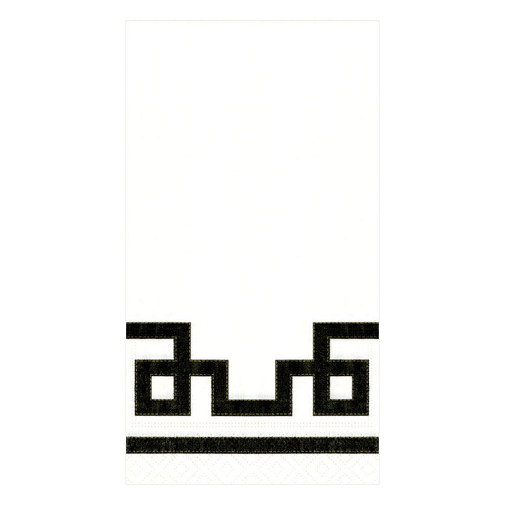 NAPKIN PAPER GUEST RIVE BLACK & WHITE