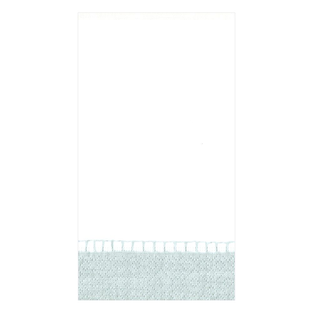 NAPKIN PAPER GUEST SILVER BORDER