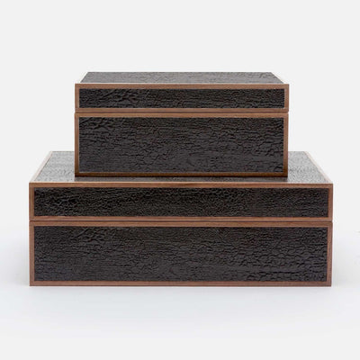 BOX BLACK BURNT WOOD (Available in 2 Sizes)