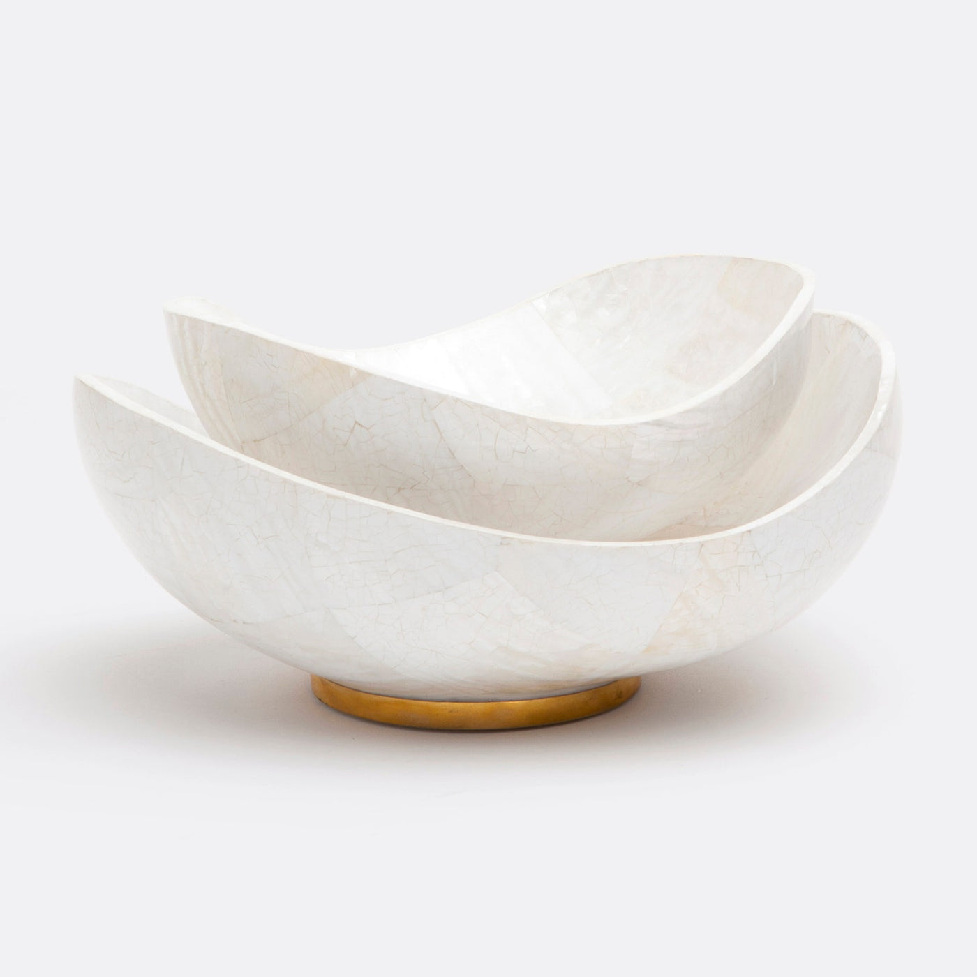 BOWL WHITE KABIBE SHELL (Available in 2 Sizes)