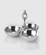 3 BOWL SNACK SET W/ RING 6"