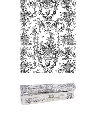 DRAWER LINERS SCENTED VINTAGE TOILE GRAY