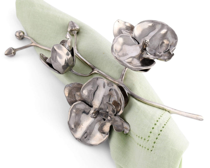 NAPKIN RING ORCHID PEWTER