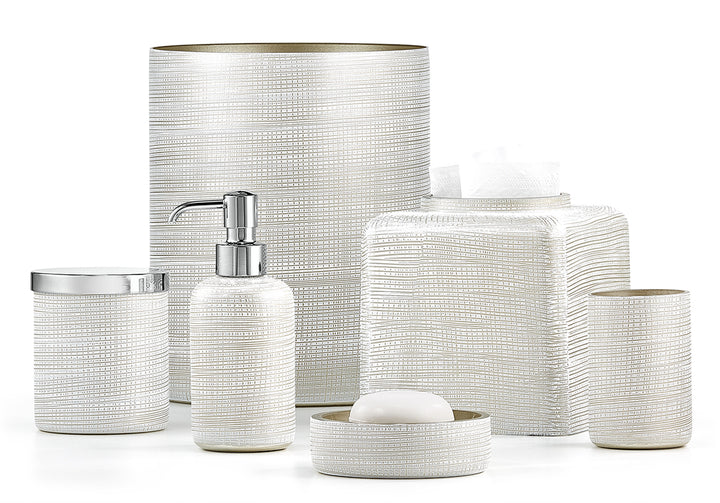 BATH ACCESSORIES WOVEN PLATINUM